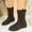 Coffee, variant on Viluyesy Womens Comfort Boots, Wide Calf Low Heels Round Toe Fall Winter Retro Suede Boots Black US6.5