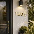 thumbnail image 5 of Dalang Address House Numbers for Outside, Easy to Install 3D Gold Individual Numbers for Address on House, for Apartment Home Street Office Mailbox, 5 of 5