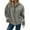 Grey, variant on ManxiVoo Women's Half Zip Pullover Sweatshirt Oversized Soft Fuzzy Sweater with Pockets Cozy Winter Wear L Size Black