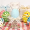 thumbnail image 5 of WWG Easter Plush Bunny Ear Egg Decor Ornament Soft Fluffy Hanging Decoration for Home Party Easter Basket Fillers Assorted Colors 5.9 x 3.3 Inches, 5 of 7
