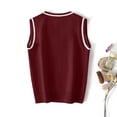 thumbnail image 5 of Busydd Girls Clothes 3-15 Years V Neck Sleeveless Knit Sweaters Comfy Casual Unisex Boys Girls Sweaters Fashion Cute Kids Clothing, 5 of 6