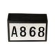 thumbnail image 1 of Ounissouiy Luz de placa de puerta Lámpara de placa de puerta con energía solar IP44 Luz de número de casa solar a prueba de agua Iluminación y accesorios Negro Ounissouiy HA026709-02, 1 of 1