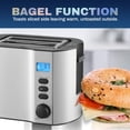 thumbnail image 3 of Elite Gourmet ECT2145 Nueva Tostadora LCD de 2 Rebanadas de Acero Inoxidable con Función Bagel, 3 of 5