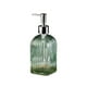 thumbnail image 1 of Dispensador de jabón de vidrio con rayas verticales, capacidad de 350 ml, para jabón de manos, champú, gel de ducha, bomba de presión, contenedor rellenable, para baño y cocina., 1 of 6