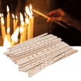 thumbnail image 1 of Reusable Birch Candle Wick Holder,50Pcs Wooden Wax Core Holder For Making Candles With Pre Perforated Sticks, 1 of 8