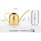 thumbnail image 2 of Golden Touch: regadera de acero inoxidable resistente a los arañazos para plantas de interior, agarre ergonómico que garantiza una experiencia de jardinería sin esfuerzo, 2 of 5