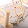 thumbnail image 5 of Parque infantil para loros, madera Natural saludable, soporte de juego para pájaros resistente y duradero para juguetes de ejercicio para pájaros, 5 of 5