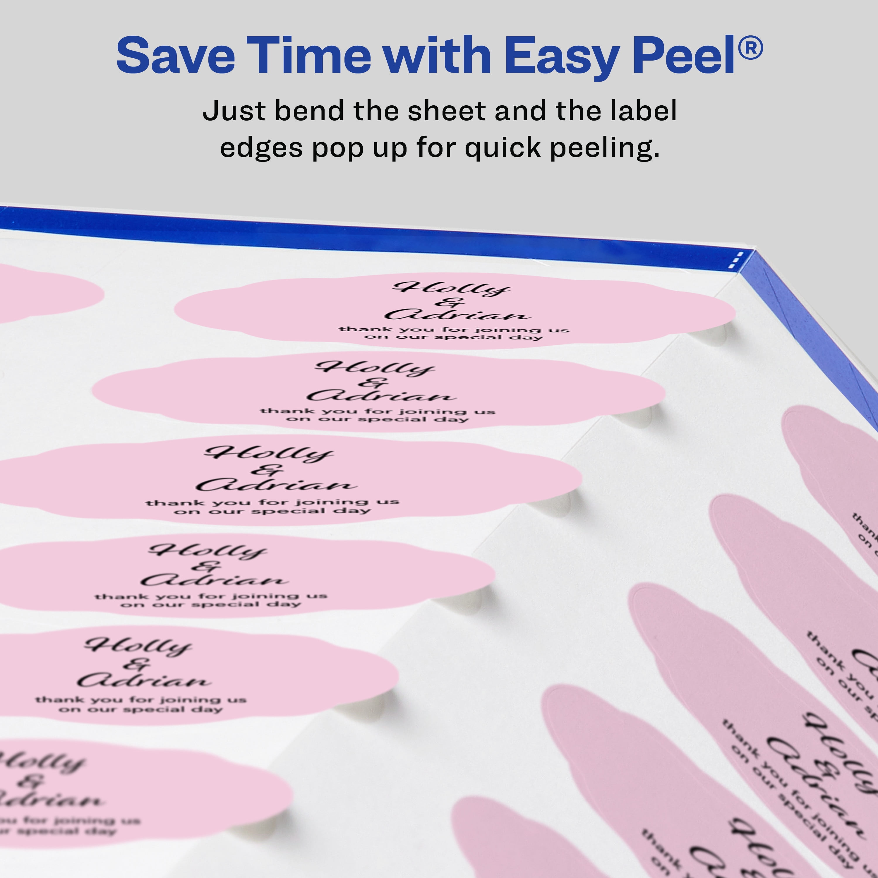 Avery White Oval Scalloped Labels, 2" x 3", 400 Labels