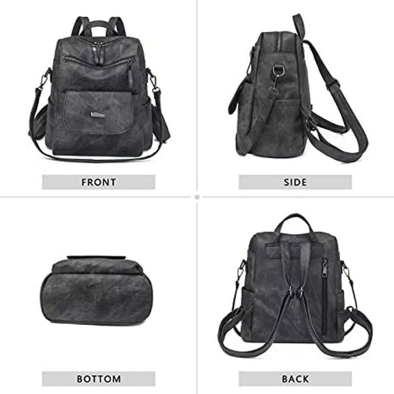 Laidan PU Leather Backpack Purse Fashion Multipurpose Design Handbag Ladies Shoulder Bags Travel Backpack for Women, Women's, Size: 1 Pack, Pink