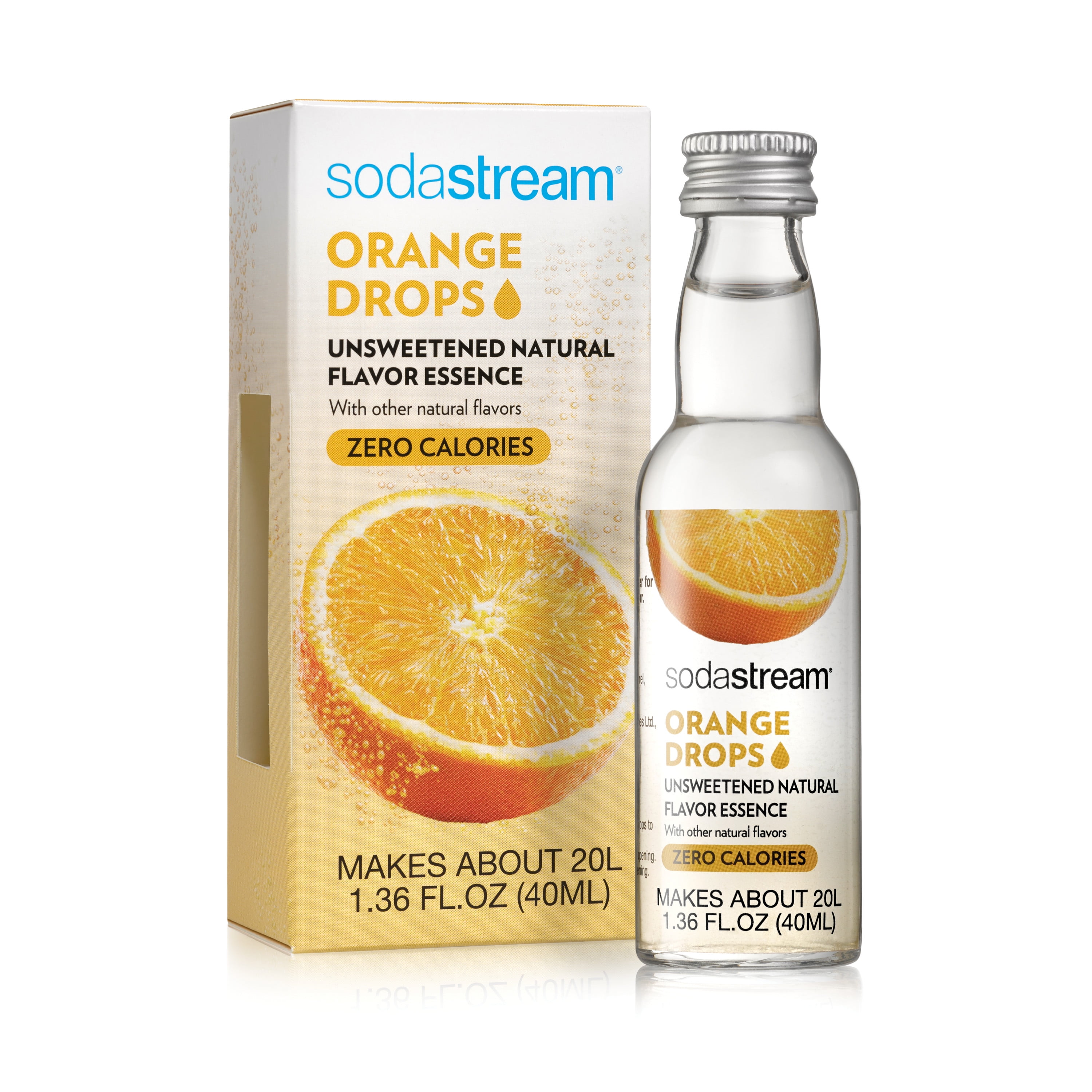 SodaStream Orange Drops Natural Flavor Essence, 1.36 fl oz