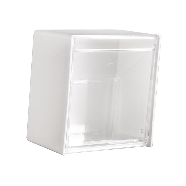 Caja de Almacenamiento Clamshell Soporte para Horquilla Almacenamiento en La Encimera con Tapa para El Dormitorio