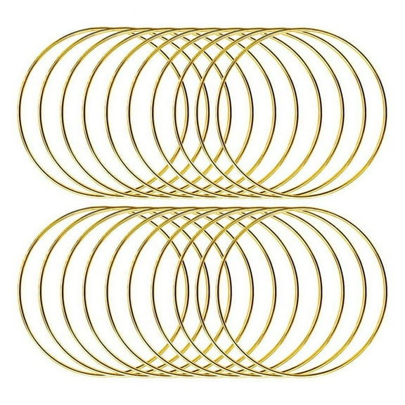 20pcs 4inch Dream Catcher Rings Metal Crafts Hoops Wreath-Macrame Creations Rings for DIY Crafts