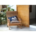 thumbnail image 3 of Simply Daisy 14 in x 20 in Modern and Contemporary Blue and White Floral Polyester Decorative Lumbar Pillow, 3 of 3