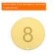 thumbnail image 5 of Uxcell 40pcs Brass Round Stamping Blank DIY Label Tags 12mm for Craft, Pendant Decoration, 1.2mm Double Hole, 5 of 6