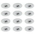 thumbnail image 1 of Round 4 inch White LED Recessed Ceiling Down Light - 2700K Warm White - 12 Pack, 1 of 4