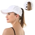 thumbnail image 7 of LQCrafK Criss Cross Ponytail Hat High Mesh Womens Baseball Cap Hat Ponytail Hat for Women, 7 of 7