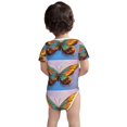 thumbnail image 5 of Daiia Oil Painting Beautiful Butterfly Printed Unisex-Baby Short Sleeve Onesies Bodysuits Baby Climbing Clothes Soft and Comfortable Romper with Expandable Shoulder Design-3 Months, 5 of 8