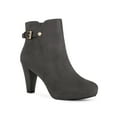 thumbnail image 1 of Unique Bargains Bottines à Plateforme à Talon Épais pour Femme Gris (Taille 8), 1 of 7