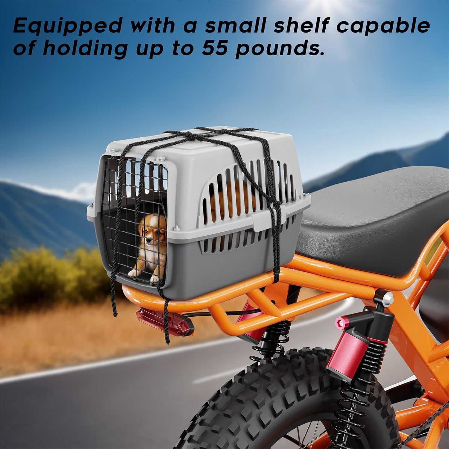 Spacewalk Electric Bike for Adult,20"x4"Fat Tires Ebike,Suitable for Riders 5'5"& Above,750W Motor,24.9mph,48V 15Ah