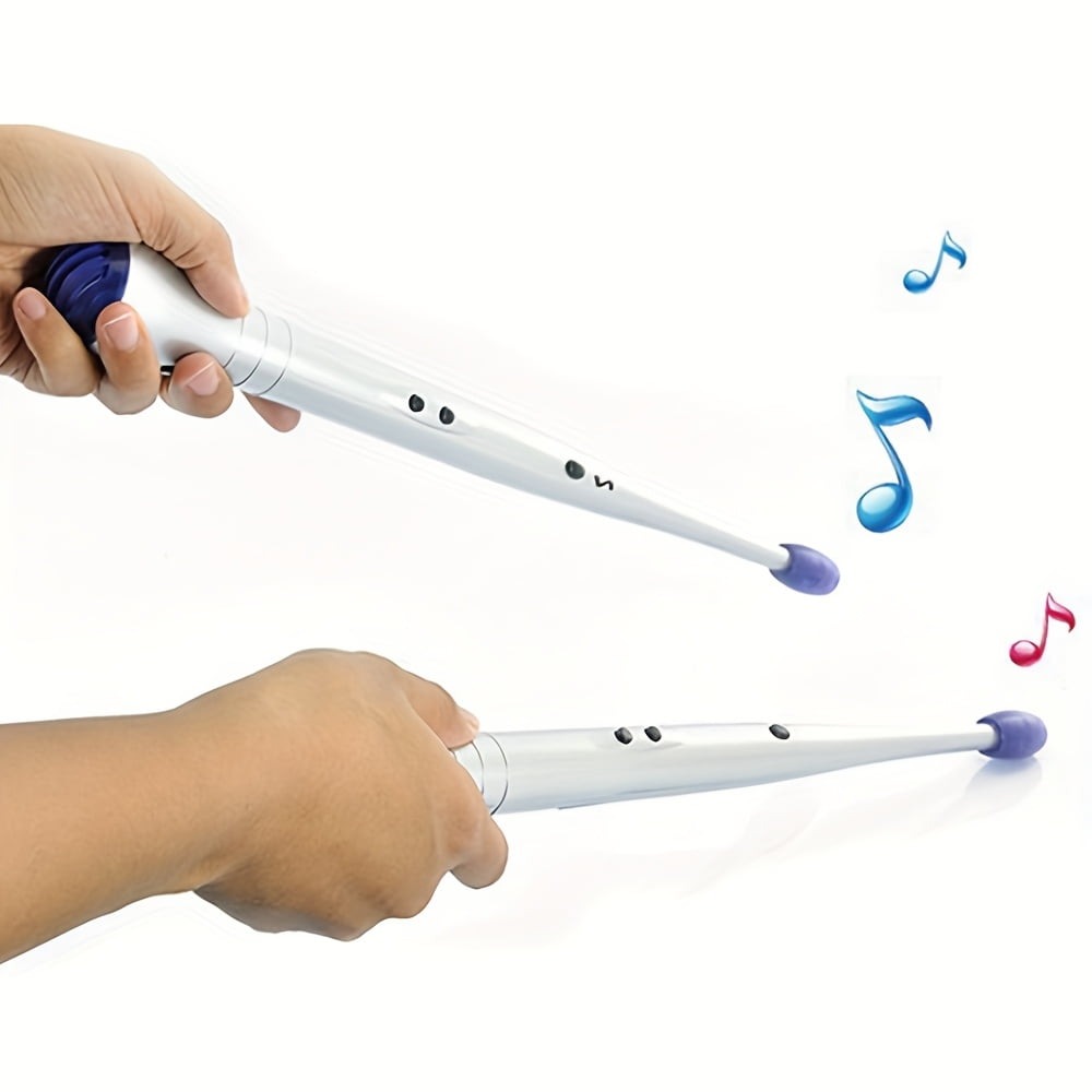 Electronic induction rhythm music drumsticks, air percussion drumsticks, drum set practice music products, Easter Halloween Christmas New Year holiday promotional gifts (not the sound of the drum)