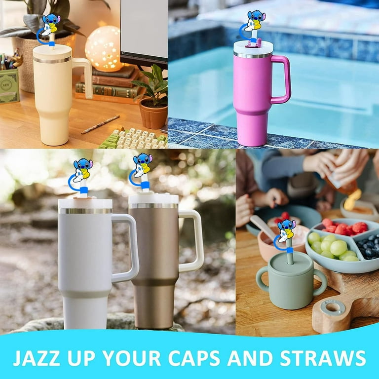 DONNGZAE 12Pcs Straw Covers Cap for Stanley Cup, Cute Hello Kitty Silicone  Straw Toppers Accessories 8mm 0.32 Inch Compatible with Stanley Cup 30&40  Oz Tumbler, for Home and Party Decor SLO526-0126 -