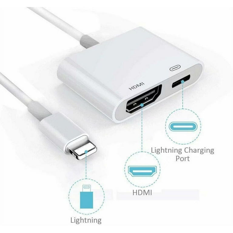 Adaptador Lightning A Hdmi Ipad Iphone Convertidor Cable