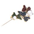 thumbnail image 4 of Broche Pin Insignias Abrigo Boutonniere Ropa Exquisita Diamante Mariposa Temperamento Diamante Solapa ANGGREK Otros, 4 of 8
