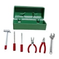 thumbnail image 4 of Caja de herramientas para reparación de casas de muñecas, juguetes de simulación, adornos para casas pequeñas, accesorios en miniatura, mini estuche Caso verde, 4 of 10