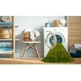 thumbnail image 2 of Ahgly Company Machine Washable Indoor Round Industrial Modern Venom Green Area Rugs, 8' Round, 2 of 7