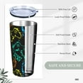 thumbnail image 3 of Colorful Silhouettes Game Joystick 20oz Travel Tumbler With Lid And Straw, Stainless Steel Tumblers Insulated Coffee Cup Mug Gift For Men Women, 3 of 6