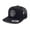 Mesh Black, variant on Weightplate Gym Hat for Men, Weight Plate Patch Snapback, 6 Panel Laser Vented Workout Cap