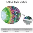 thumbnail image 6 of Colorful Tie Dye Pattern Round Fitted Tablecloth with Elastic Edge,Dining Table Cover Waterproof,Outdoor Round Tablecloth for Camping,Dining,Indoor and Outdoor, 6 of 7