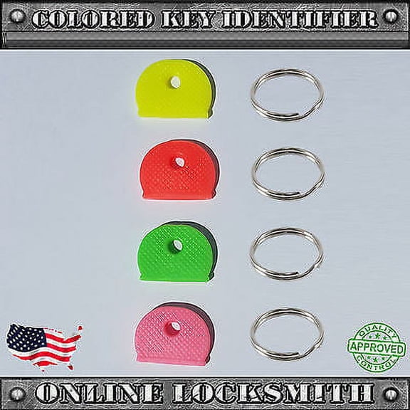 4X New Key Identifiers Cap Universal For All Keys Types Lucky Line 4 Colors