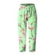 thumbnail image 3 of Pantalones de Mujer Traje Verano Cómodo de Moda Impreso Pantalones Recortados, Pantalones Elásticos Casuales, 3 of 5