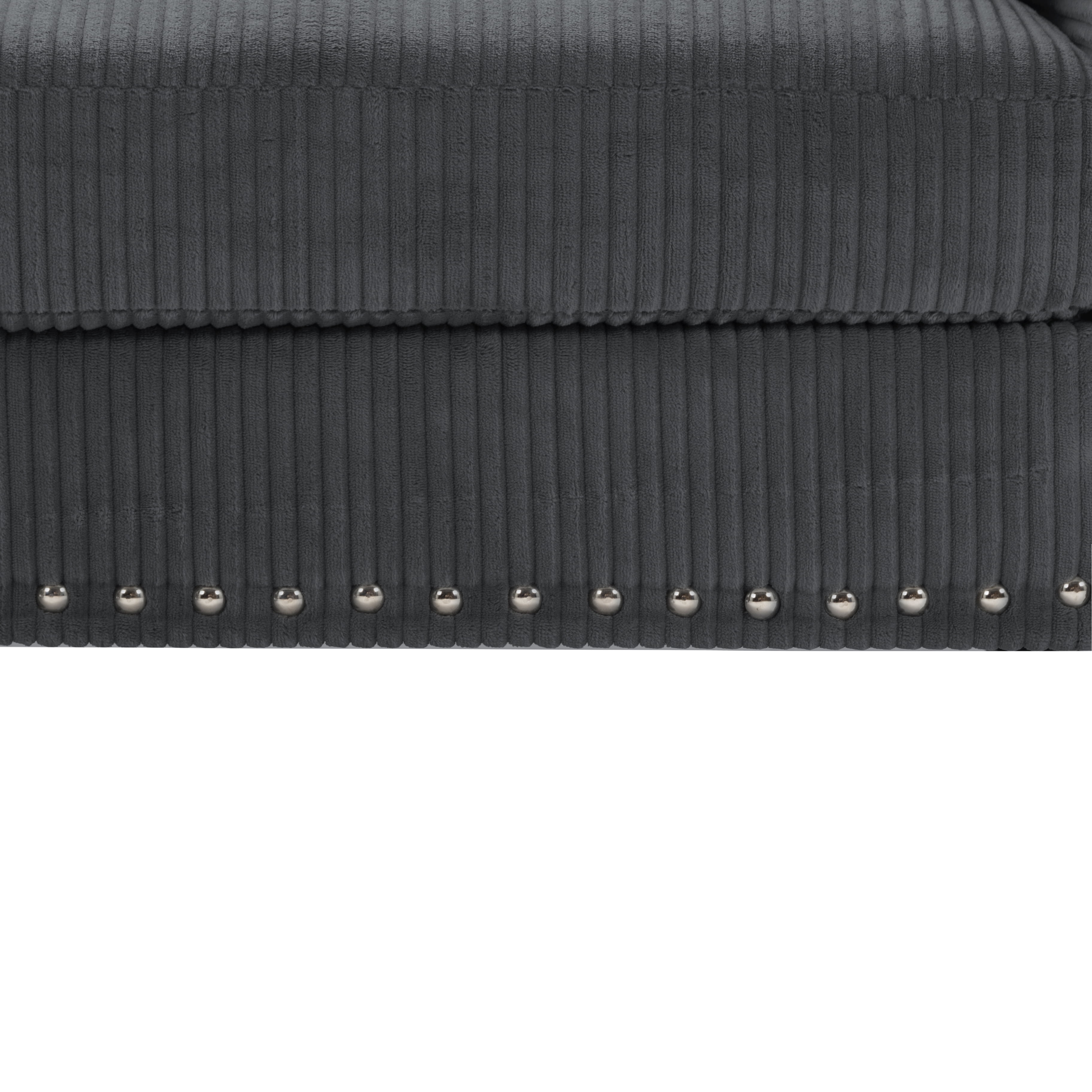 Gewnee 72.64"L-Shaped Sectional Sofa with Movable Ottoman,3-Seater Modern Reversible Chaise,Storage Pocket&Pillows,for Living Room,Office.Dark Grey