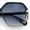 Black Clear - Smoke, variant on Womens Octagon Butterfly Designer Oversized Fashion Plastic Sunglasses All Black
