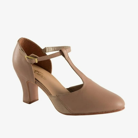 

Dance Shoes Character Jazz 2.5 Heel T-Strap So Danca CH52 Caramel 13.0W Adult