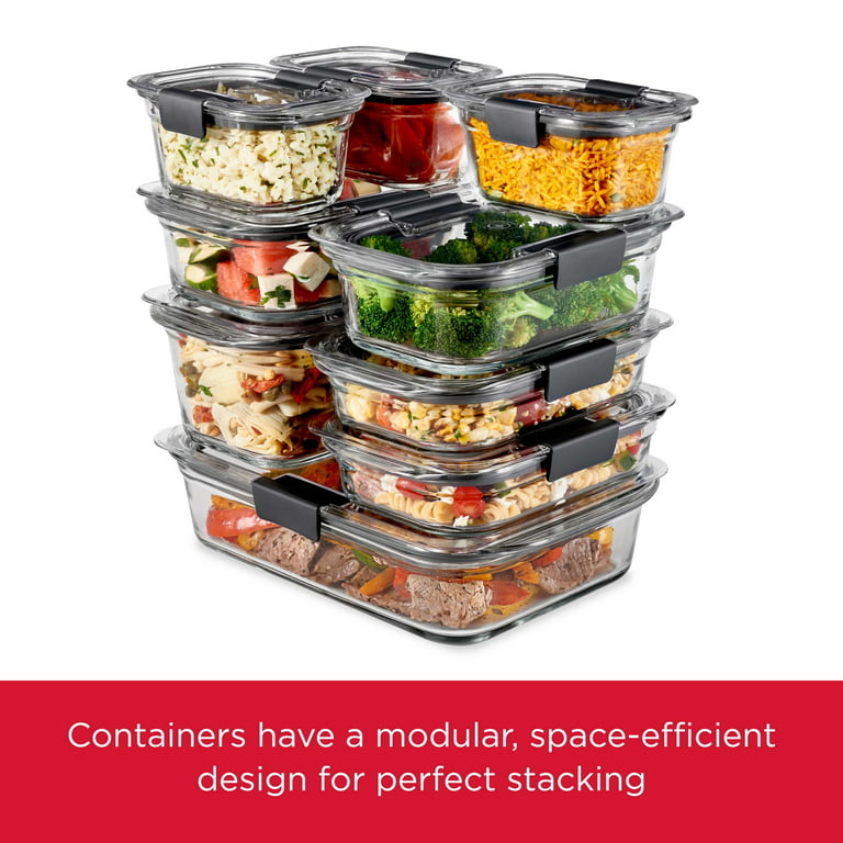 Rubbermaid Brilliance Glass 8 Cup Food Storage Container