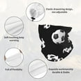 thumbnail image 4 of Black And White Soccer Ball Winter Neck Gaiter Warmer Face Mask Warm Face Scarf Cover For Cold Weather Outdoor, 4 of 5