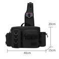 thumbnail image 3 of Aparejos de pesca Crossbody Nylon Al Aire Libre Bsvklp Cintura negro, 3 of 6