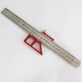 thumbnail image 4 of 45/90 Degree Right Angle Line Gauge Carpenter Center Finder Carpentry Aluminum Center Scribing Ruler, 4 of 5