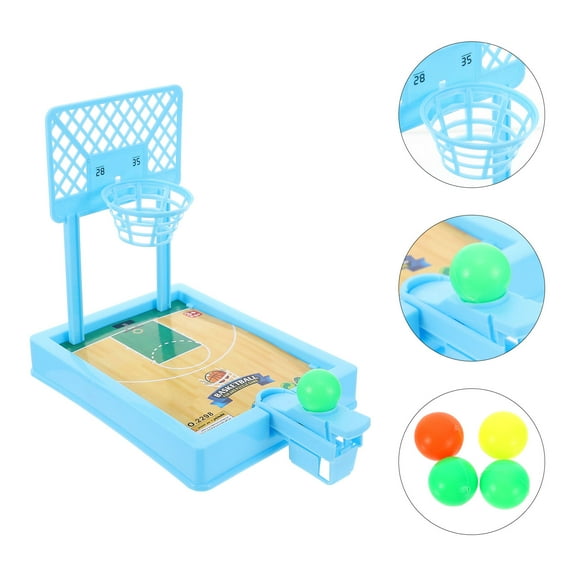 Raindrops Mini Basketball Desktop Game Plastic Random Color for Balls 1 Set
