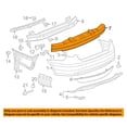 thumbnail image 3 of CAPA For 11-14 VW Jetta Sedan (Except Hybrid) Rear Bumper Impact Energy Absorber, 3 of 3