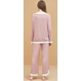 thumbnail image 6 of Richie House Womens Pajama Set Long Sleeve Sleepwear Scoop Neck Pjs Sets S-XXL 2 Pc set Lounge RHW4044, 6 of 7