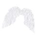 thumbnail image 4 of Disfraz de ángel ligero Sunnimix alas de plumas con correas para los hombros blanco, 4 of 6
