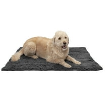 FurHaven Pet Products Muddy Paws Towel & Shammy Rug for Dogs & Cats - Charcoal Gray, Extra Large