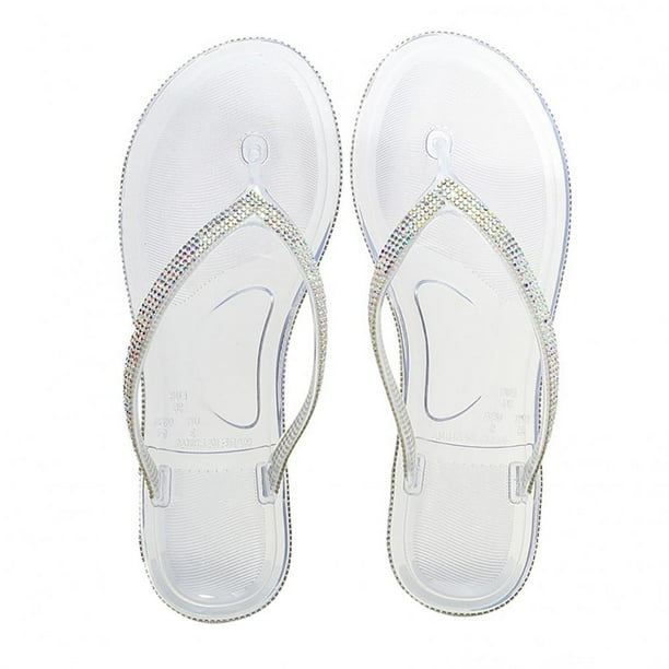 Womens Summer Flip-Flops Shoes Colored Diamond Craft Edge Diamond