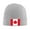 Gray, variant on Flag Of Canada Beanie Hat Knit Hat Skull Cap for Men Women Winter Hat Gray