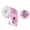 Pink, variant on Lynono 140Pcs Shimmering Round Thermal Labels Sticker Oil and Water Resistant For Document Organization And Craft Decoration