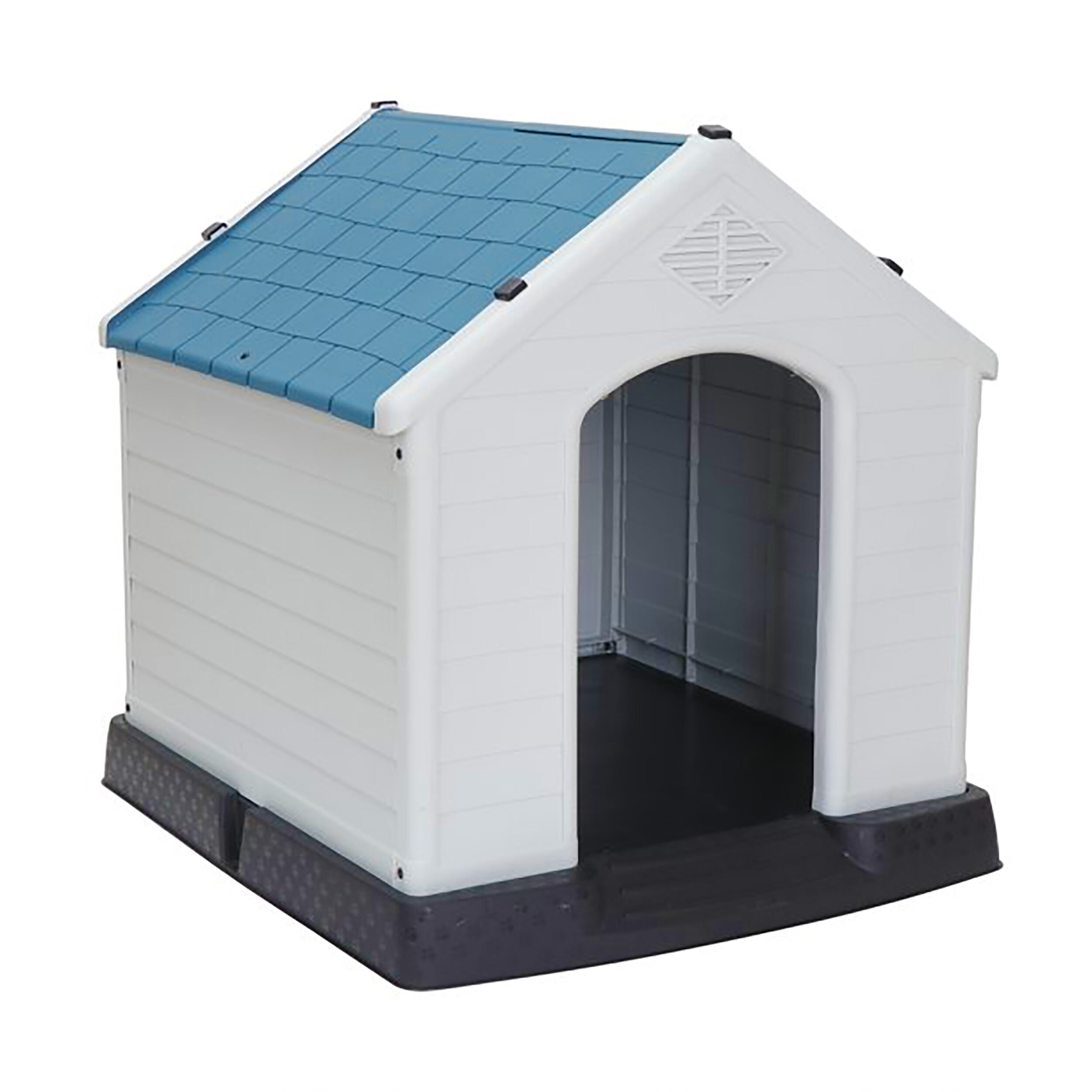 ZENSTYLE Dog House Comfortable Cool Shelter Plastic Design For Small to Medium Sized Indoor Outdoor Water Resistant